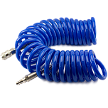 Шланг воздушный спиральный полиуретановый 8х12мм, 7,5 м, БРС