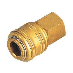 Пневморазъём металлический, резьба внутр. 1/4"