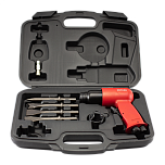 Пневмозубило 150 мм с комплектом насадок